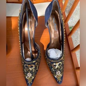 Anne Michelle denim heels